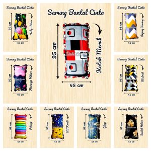 Promo BIG SALE Sarung Bantal Cinta Renda Ukuran 45x95 Motif Bunga Terlaris Bahan Katun Polymicro 3D