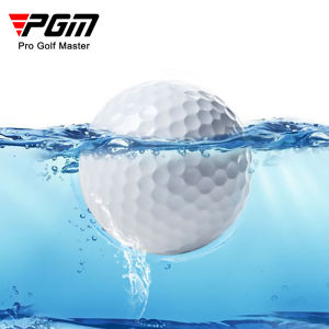 PGM 1PCS Golf Floating Water Ball No Sink Synthetic Rubber Double Layer 44g D42.7mm Far Distance Triaining Supply Q004