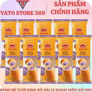 Bánh mì tươi KINH ĐÔ ổ dài vị khoai môn gói 80g