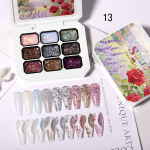 1pc Solid gel patting nail art painting glue Maillard green brown nail polish adhesive nail art creation Halloween Christmas