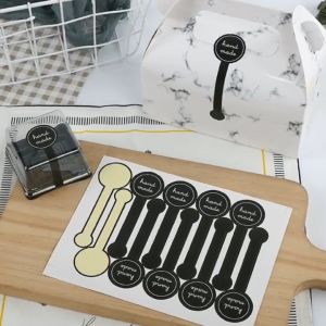 50 PCS Stiker Terima Kasih & Desain Handmade