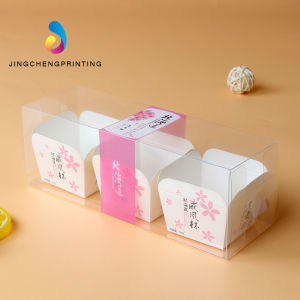 Food Grade Rectangular Transparent Baking Cake Packaging Box Pastries Paper Cup Chiffon Cake Baking Tools Kitchen Supplies