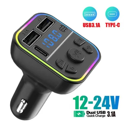 ส่งจากไทย X8 Dual USB Car Charger เครื่องเล่น MP3 FM Transmitter บลูทูธติดรถยนต์ ด้วยฟังก์ชั่นแฮนด์ฟรี