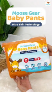 Moose Gear Baby Pants Diaper 30pcs Hypoallergenic Super Absorbent No Leaks Extra soft & lightweight
