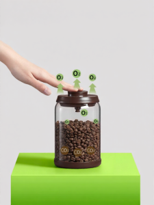 Ankou | One-way Venting High-borosilicate Glass Coffee Bean/ Powder Seal Canister
