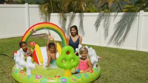 🇲🇾 🏆 INTEX 57154 My Garden Play Center Children Toy Play Ground Inflatable Kids Swimming Pool Water Slide Kolam Mandi