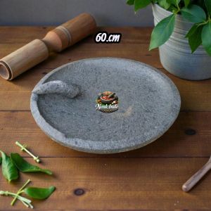 60.cm Cobek batu asli super jumbo buatan pahat terlaris dan termurah best seller