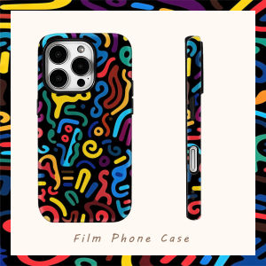 Potdemiel | Colorful Curves Magnetic Phone Case for iPhone 18/17/16/15/14/13/12/11 pro Max plus Single Double-layer Tough Protective Cover