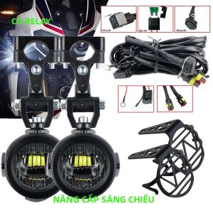 Đèn Sương Mù Phụ Trợ Nâng Cấp BMW R1200GS F800GS F700GS F650 K1600 40W 6000K Sáng Hơn Lắp Ráp Đèn Xe Máy
