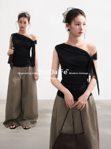 BAIDAIFEI | Off-Shoulder Strap Bodycon T-shirt Short Top