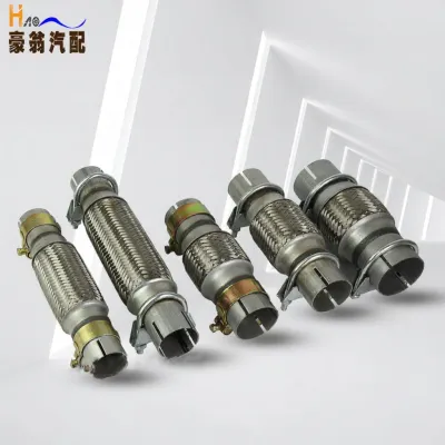 Welding-Free Flexible Connecting Pipe Exhaust Silencer Hose Four-layer Stainless Steel
