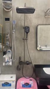 Sen cây hiển thị nhiệt độ Sen cây phím đàn nóng lạnh sen củ đồng thau 2kg mạ titan cao cấp