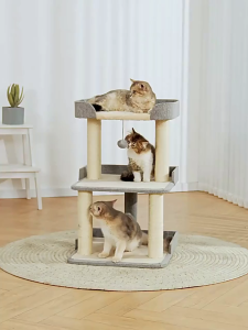 Cat Condo Cat Tree Wood Cat House Cat Scratcher Post Cat Large Toy