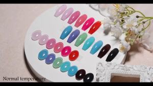FOUR LILY 10ml Thermal Gel Nail Polish Ultra-thin 3 Layers Temperature Color Changing Soak Off Nail Art Gel Varnish For Manicure