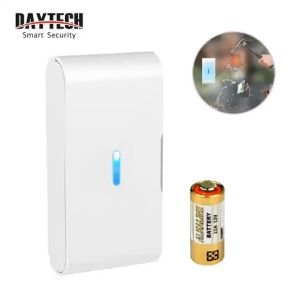 (Local fast shipping) Daytech 5 units Vibration Sensor Detector 433Mhz Glass Break Alarm Anti-theft Anti-earthquake Can Work with daytech Alarm System VA02(with free battery)VA02