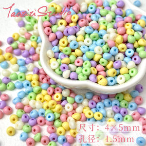 Colorful Acrylic Peanut Beads Loose Beads DIY Handmade Materials for Bracelets Mobile Phone Chains Accessories Jewelry Parts
