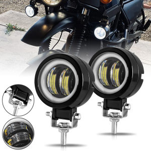 Car 3 Inch Round LED Work Light Spot Light Halo Angel Eye 12V 24V For Trucks ATV SUV Dirt Bike Motorcycles Healdight