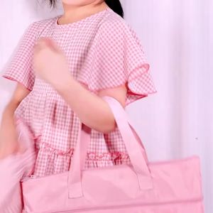 Portable Tutoring Bag Zipper Waterproof Thickened Oxford cloth Book Handbag Tote Bag