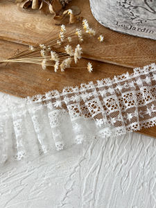 Trắng Chất Lượng Cao Ren Viền Xếp Ly Quần Áo Búp Bê Tay Áo Váy Viền Cổ Áo Vật Liệu Phụ Trợ Thủ Công Trang Trí