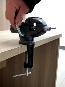 360° Swivel Base Universal Home Vise Portable Bench Clamp Clamp-on Vise Bench Clamps Fixed Tool