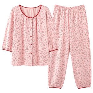 Miiow | Plus Size Pure Cotton Sweat Absorbing Sweet Loose Thin Home Wear Sleepwear Set For Women Cat Person Brand Summer Collection