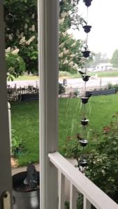 6 Birds Metal Decorative Bird Rain Chain Mobile Drainage Rain Chain Replacement Downspout for Outdoor Courtyard Garden