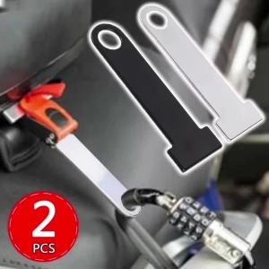 2pcs Helmets Strap Steel Ring Locks Motorcycle Bicycle Extensions Buckle Padlock Connector Anti-theft Helmets Lock