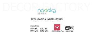 KDK Baby Fan KDK K12YC 48 10 Speed Present Control 3 Blades Wifi Smart Control DC Motor Ceiling Fan Kipas Siling Baby