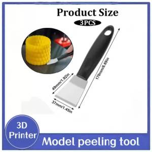 3D Printer Tool 3D Printer Scraper Tool Upgraded Polished Stainless Metal 3D Printer Spatula 3D Printer Scraper for 3D Printing