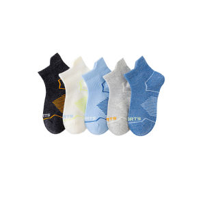 miiow | Childrens Thin Breathable Mesh Sports Socks Cat Man No-Cuff Mid-Calf Length Suitable For Spring Summer Cotton Polyester Blend