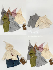 Cute Girls Spring Autumn Hooded Long Sleeve Sweatshirt Boys Baby Korean Stripe Base Shirt Infants Lovely Top Kids Clothes