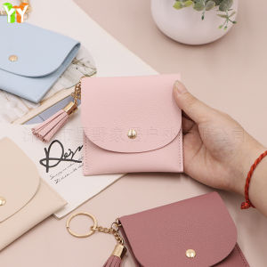 Womens Coin Purse Mini Card Holder Multiple Slots Simple Elegant Hardcoin Pouch For Change Management