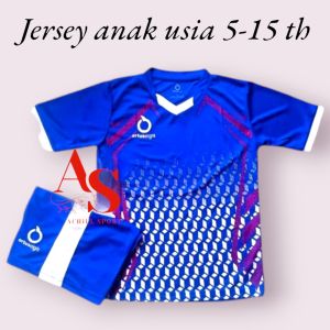 (GRATIS REQUEST SABLON NAMA & NOMOR) Setelan Jersey Anak Usia 5-15 Th - Jersey Costum - Jersey Anak- Baju Olahraga Futsal Sepakbola Badminton Volleyball