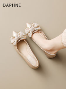 Daphne | Elegant Dress Matching Pointed Toe Chunky Heel Fall New French Style Shoe