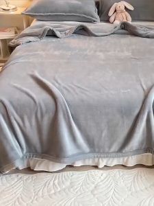 LASA MALL ผ้าห่ม ผ้าห่มนาโน ผ้านิ่มลื่น สัมผัสนุ่มละมุ่น อ่อนโยนต่อผิว ระบายอากาศ กันไรฝุ่น 6 ฟุต ล้างทำความสะอาดได้ เหมาะสำหรับหลายโอกาส