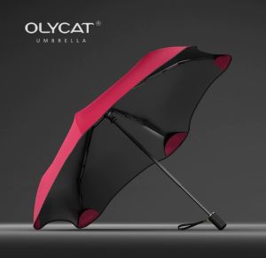 LORDWEY & OLYCAT ร่มดอกเหมยสำหรับผู้หญิงร่มกันแดดพับได้ด้วยมือกันลมปลอดภัยรอบขอบร่มกันแสงยูวีน้ำหนักเบา