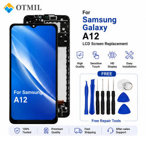 LCD Screen Display For Samsung Galaxy A12 A125F A125M A125U Touch Screen Assembly Replacement Screen Digitizer with Frame Tools