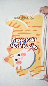 Keset Kaki Motif Kucing Kreatif Lucu untuk Dekorasi Kamar Tidur