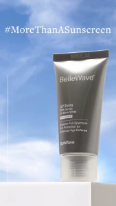 BelleWave UV Extra White Sunblock SPF45/PA+++ Moisturizing Sunscreen Cream for Normal/Dry Skin