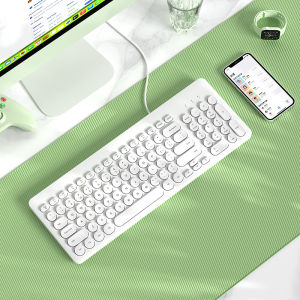 B.O.W | Wired USB Keyboard and Mouse Set for Women Office Use