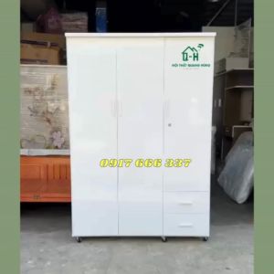 TỦ QUẦN ÁO NHỰA 3 CÁNH TRẮNG TINH SIÊU ĐẸP GIÁ RẺ HSSV VÀ GIA ĐÌNH