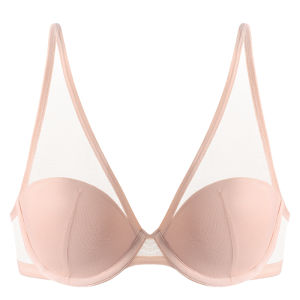 SHIYE | French Style Summer Bra Womens Deep V Neck Invisible Soft Steel Ring Underwear Small Chest Illusion Rabbit Ear Cup Thin Model