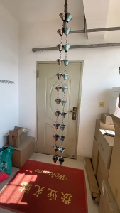 254cm 12cups Bell Iron Rain Chain / Downspout Rain Chains / Outdoor Plaid Rainwater Extensions