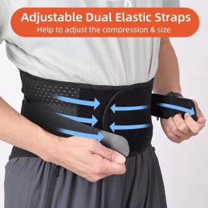 NEENCA Breathable Mesh Back Brace Support Belt For Low Back Pain Relief Lumbar Brace Waist Support Belt