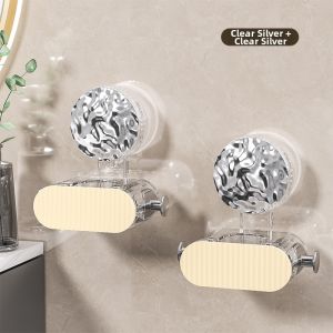 Bathroom Wall Mount Storage Clip For Cleaning Tools No Drilling