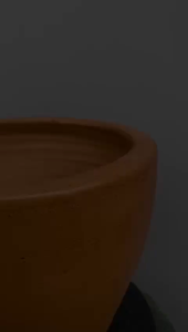 POT BUNGA TANAMAN GERABAH TANAH LIAT MANGKOK POLOS D22 - GERABAH MANGKOK D22 TERRACOTTA