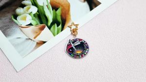 Bandai | Project Hail Mary Acrylic Keychains Ryland Grace Rocky Character Charms with Star Clasp Sci-Fi Book Merch Gifts