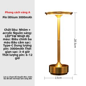 NIOYE | Đèn Bàn Sang Trọng Sạc Cảm Ứng