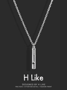Creative Design Whistle Pendant Hip Hop Style Mens Necklace Fresh out Fashion Jewelry Alloy Material Single Layer Titanium Steel Chain