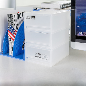 Transparent Plastic Drawer Style Multi-layer Storage Box Desktop Organizer Cosmetic Storage Box Display Shelf A6 Home Organization